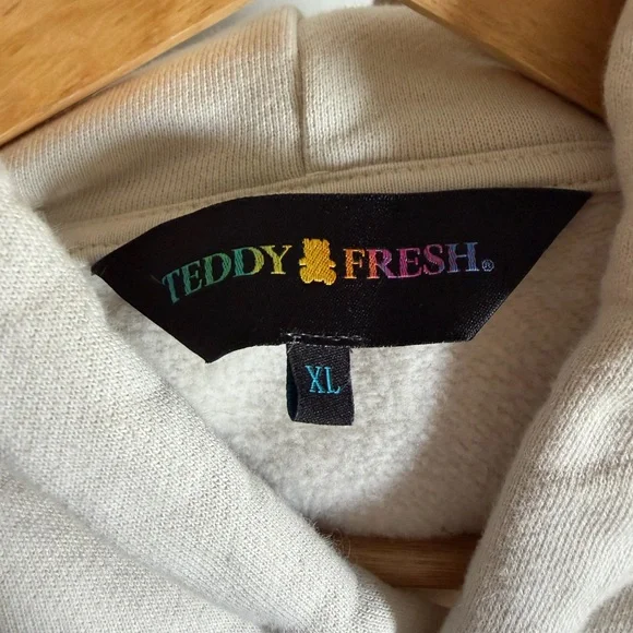 Teddy Fresh Hoodie Oyster Classic Bear Ear Hoodie size XL EUC - Picture 12 of 14